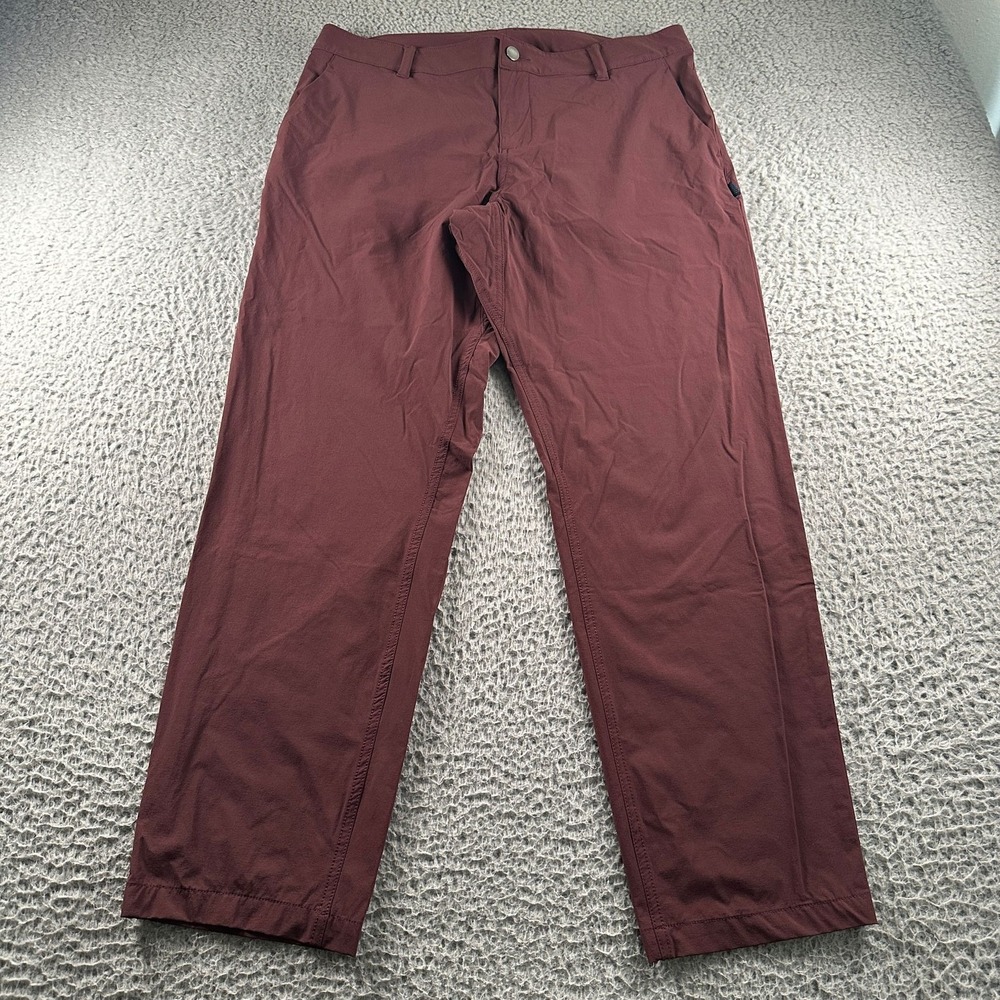 Ornot Mission Pants Mens 36 Burgundy Bike Activewear Performance Trousers